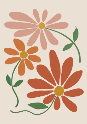 Lamina  Minimalista Floral